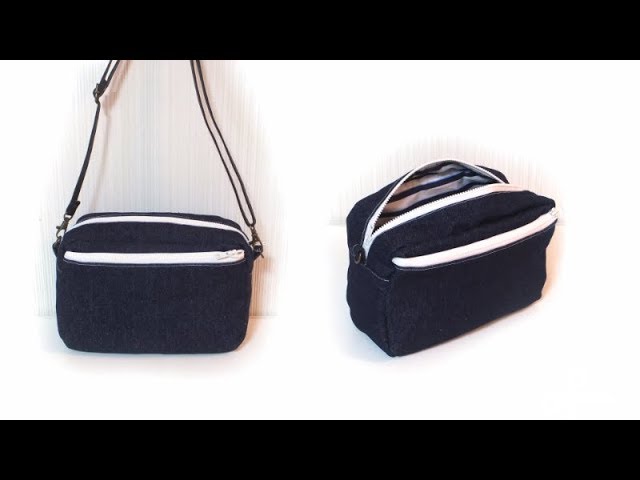 スクエアーショルダーバッグ（裏布がブカブカしない）の作り方