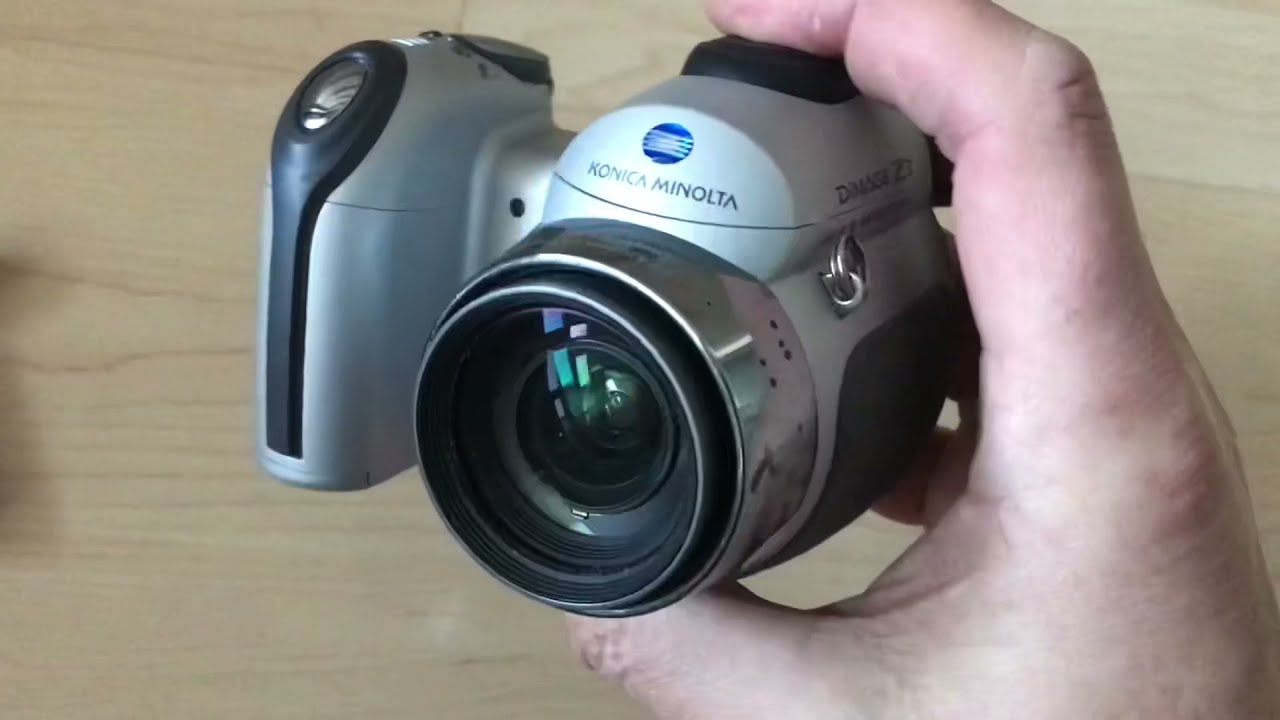 Konica Minolta Dimage Z3 digital photo camera test - YouTube