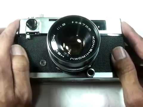 How to use the KONICA AutoS 1960s Rangefinder camera - YouTube