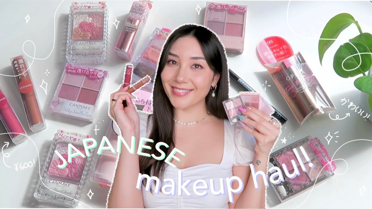 huge japanese makeup haul!💄 canmake, cezanne, & more! - YouTube