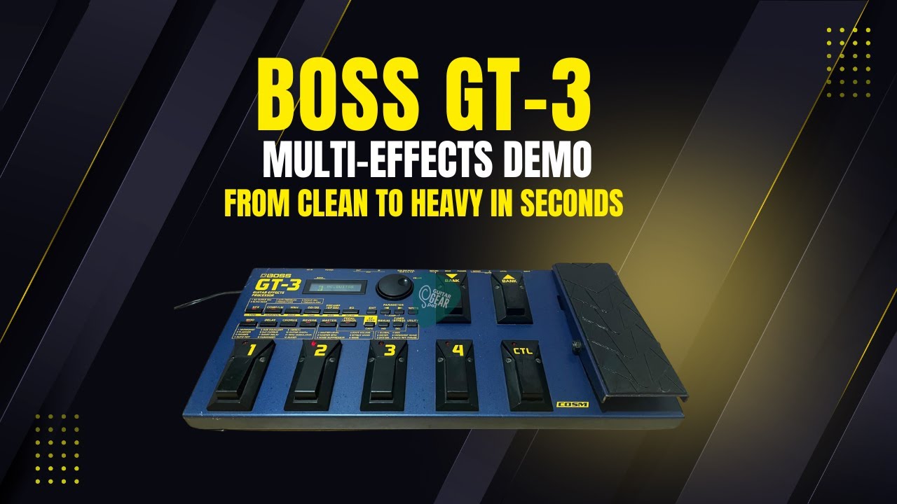 BOSS GT-3 Multi-Effects Demo – From Clean to Heavy in Seconds
