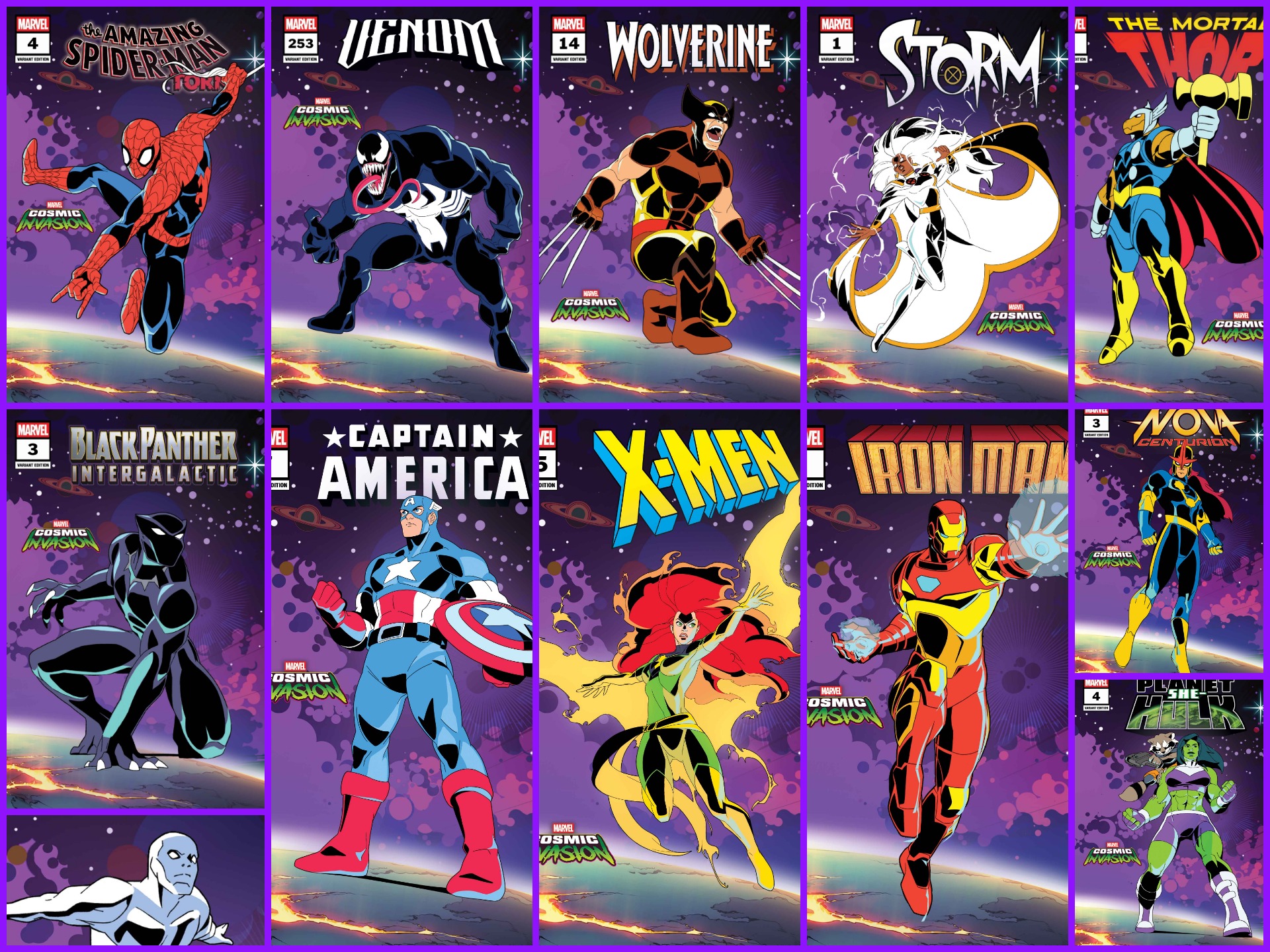 Marvel unleashes 'Cosmic Invasion': 12 retro variant covers and a