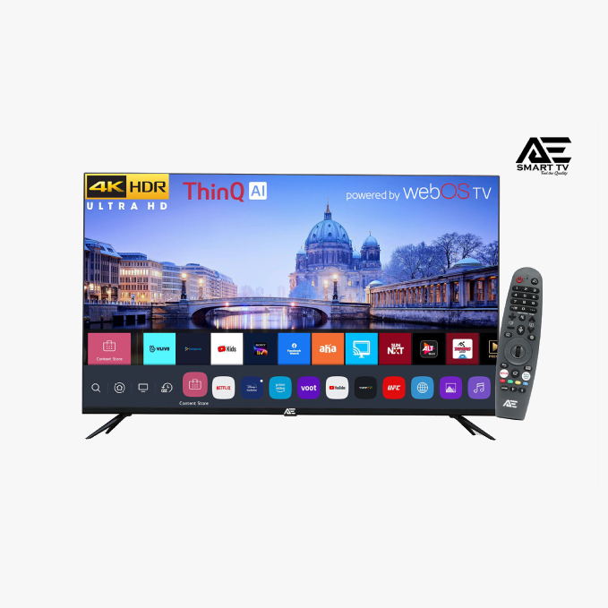 AE 43 inches Frameless 4k WebOS TV with Magic Remote – Apolo