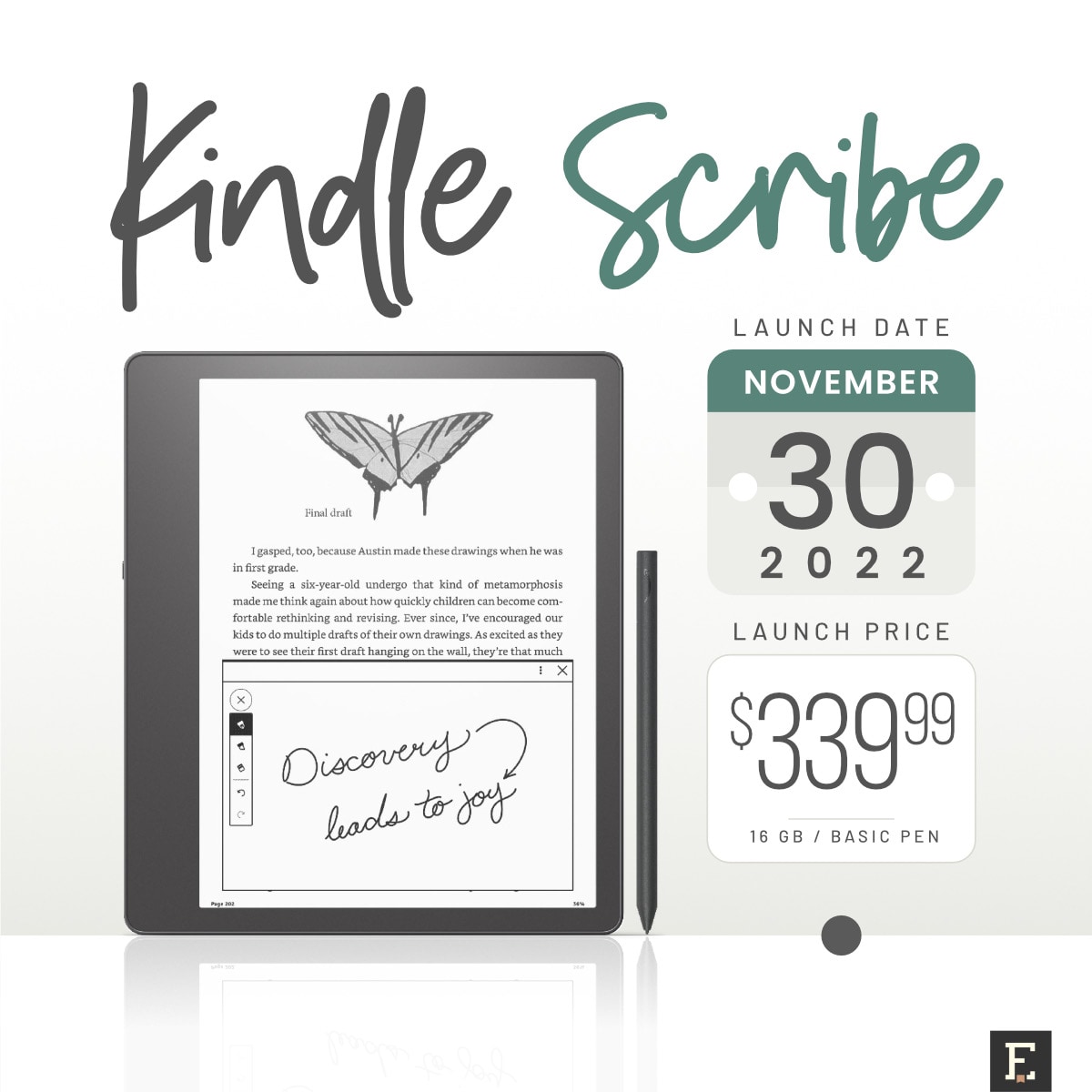 Kindle Scribe 10.2-inch, 1st generation – full tech specs – Ebook