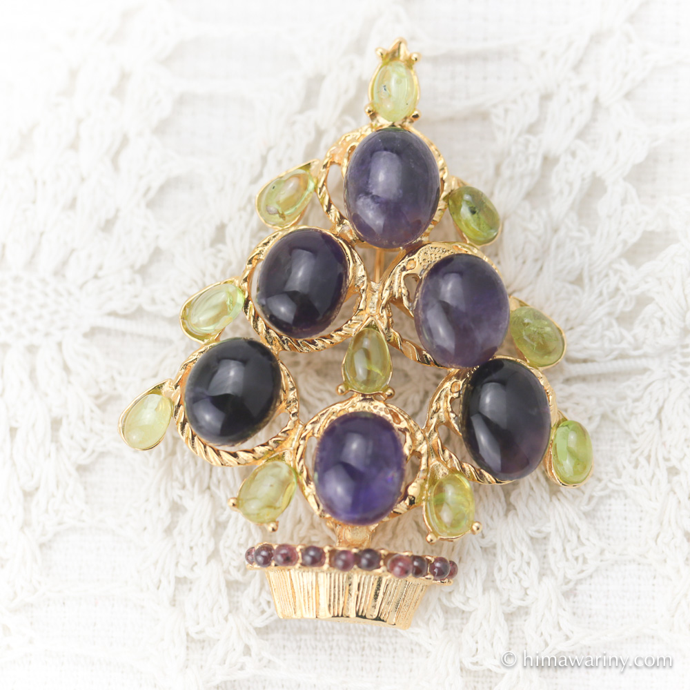 Swoboda スワボダ-天然石アメジスト＆ターコイズ・クリスマスツリー