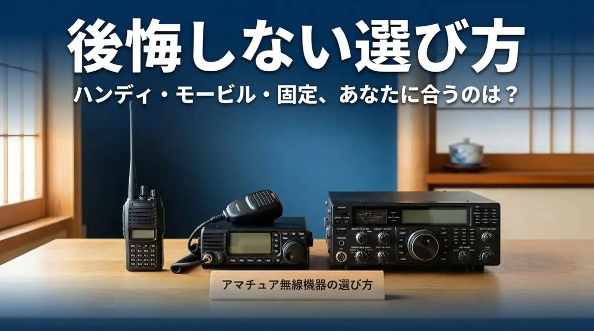 初心者必見！アマチュア無線4級のおすすめ無線機10選【2025年最新版