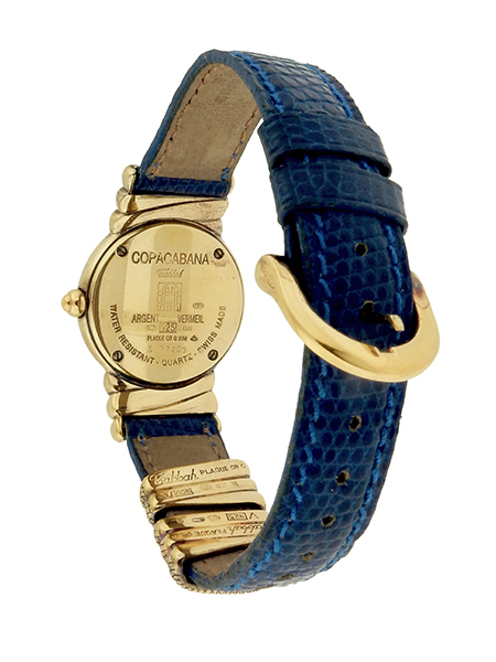 Tabbah “Premier” Ladies Gold-Plated Silver Wristwatch w/ serpent