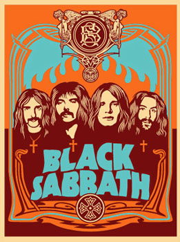 Black Sabbath Orange - Obey Giant
