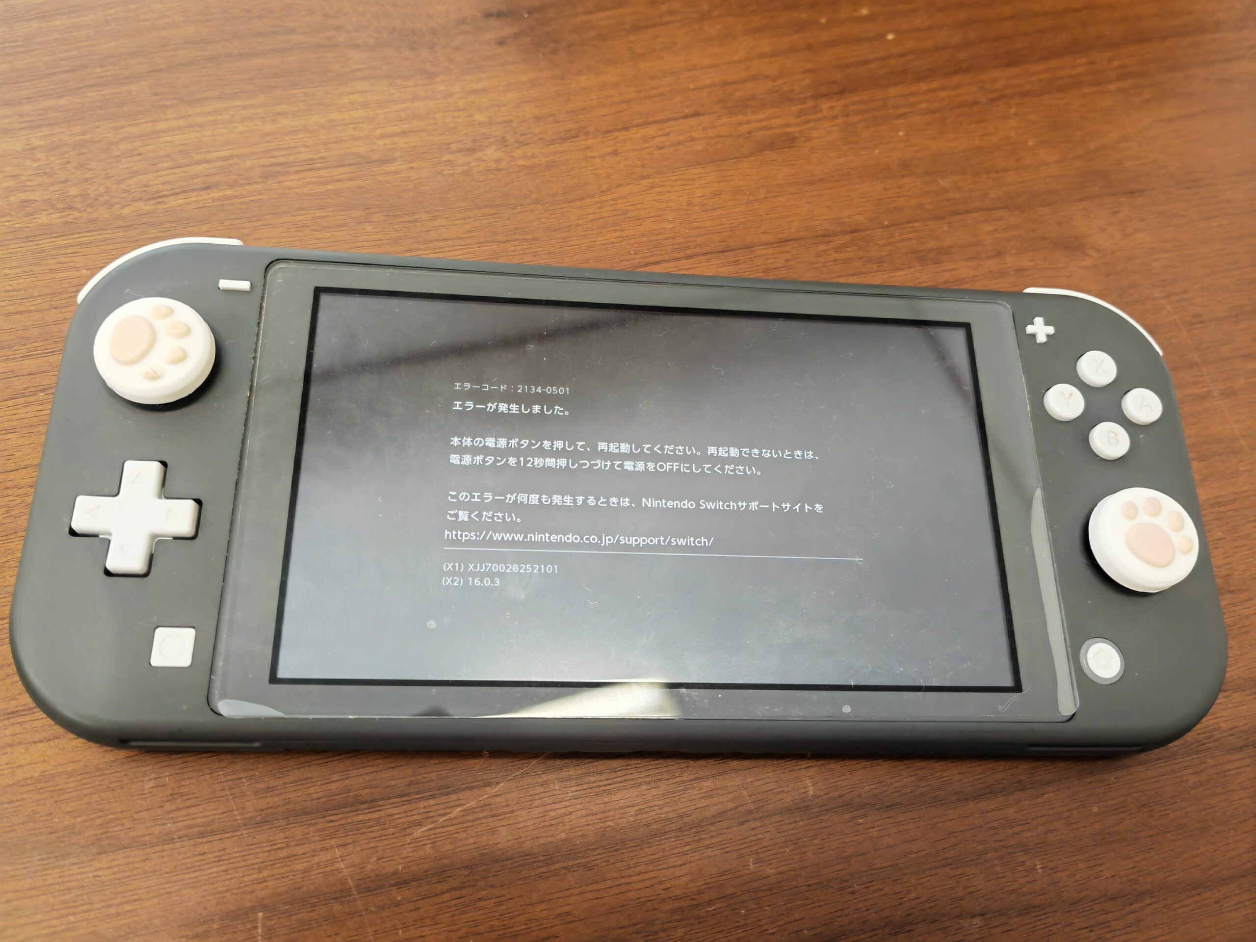 データ消えない修理】エラーコード「2134-0501」Nintendo Switch Lite