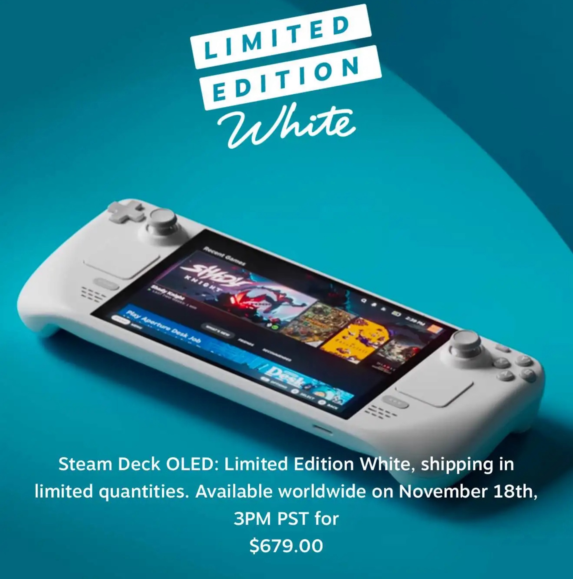 White Steam Deck OLED Incoming…. - RetroSpecd.gg