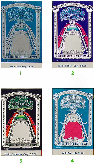 Winterland ,Fillmore West 3/20-22/69 - BG-165 - Classic Posters