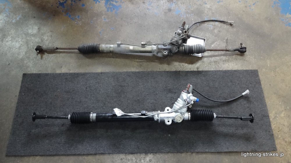 JZX100マークⅡ ステアリングギアボックス交換|Lightning Blog