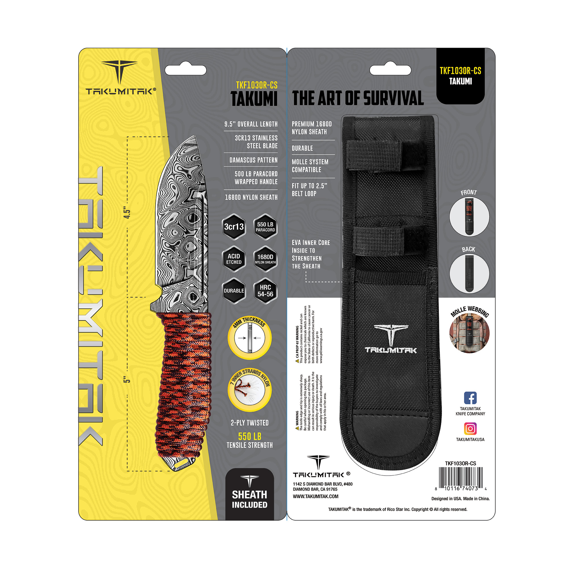 3cr13 Steel Fixed Blades Archives - Takumitak