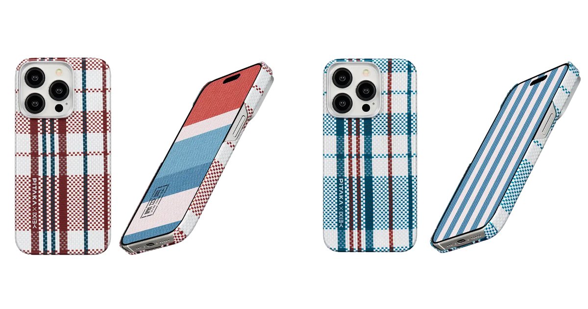 PITAKA8周年を記念したiPhone 15向けスマホケース「紅白藍 red-white