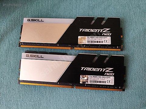 GSKİLL TRİDENT Z RGB 2x16 GB CL16 32 GB 3600 MHZ DDR4 RAM