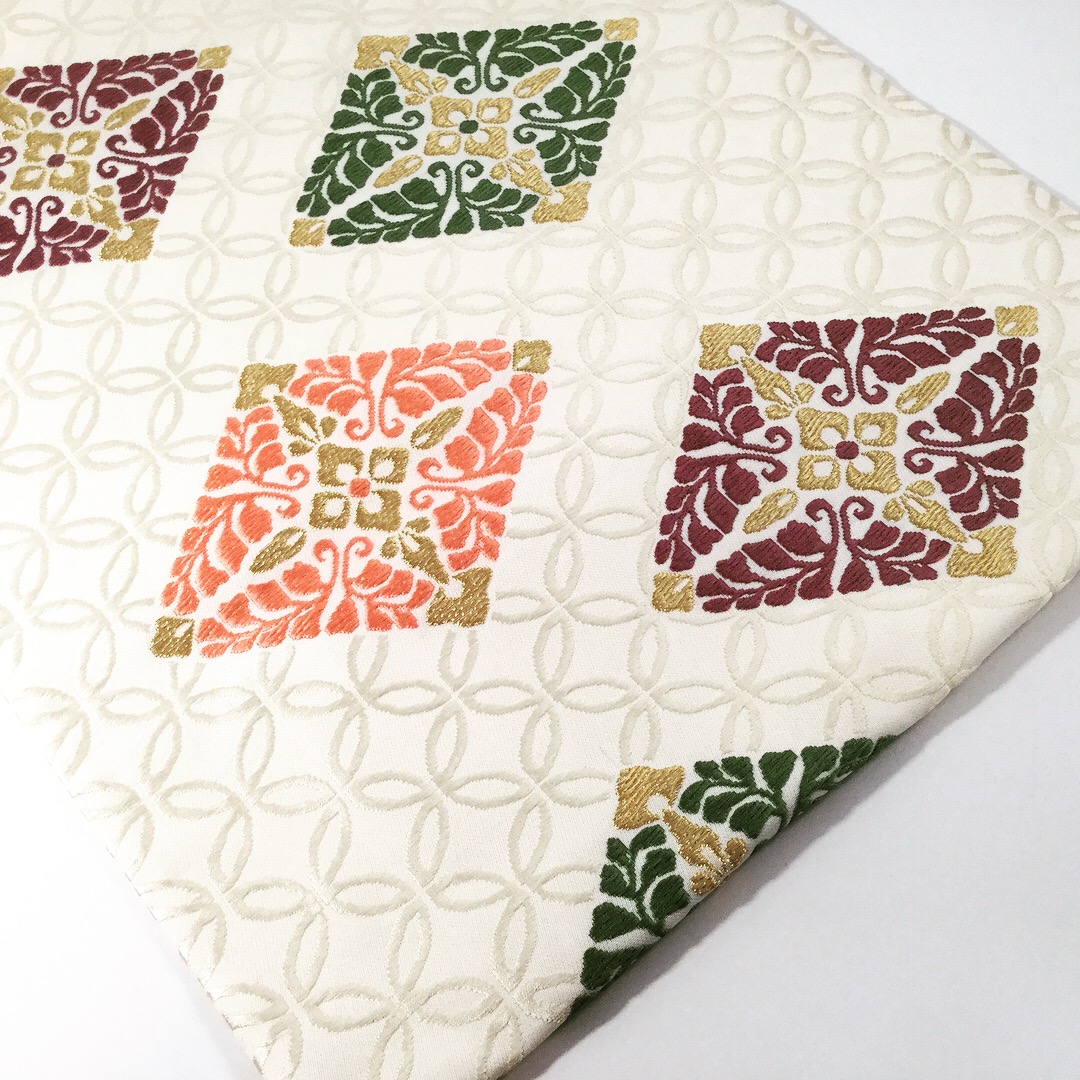 袋帯 唐織り・有職文様 | 丹後ちりめんの色無地着物 袋帯や名古屋帯