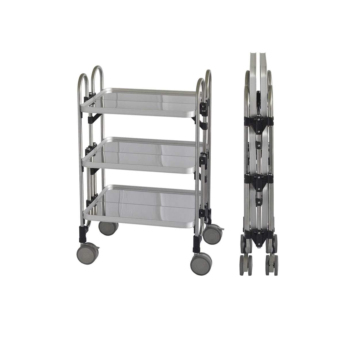 折りたたみ式器械台(3段) カート(折りたたみ) 24-7274-00 トクヤマ HEA
