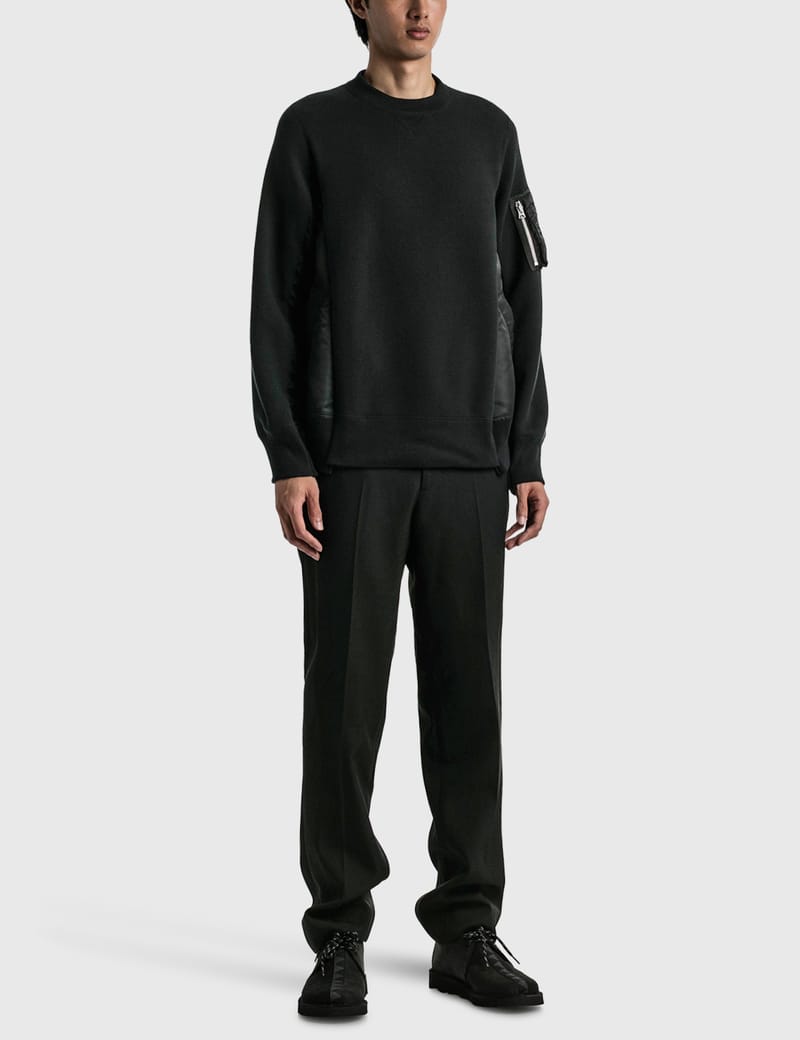 Sacai - スポンジスウェット MA-1 プルオーバー | HBX