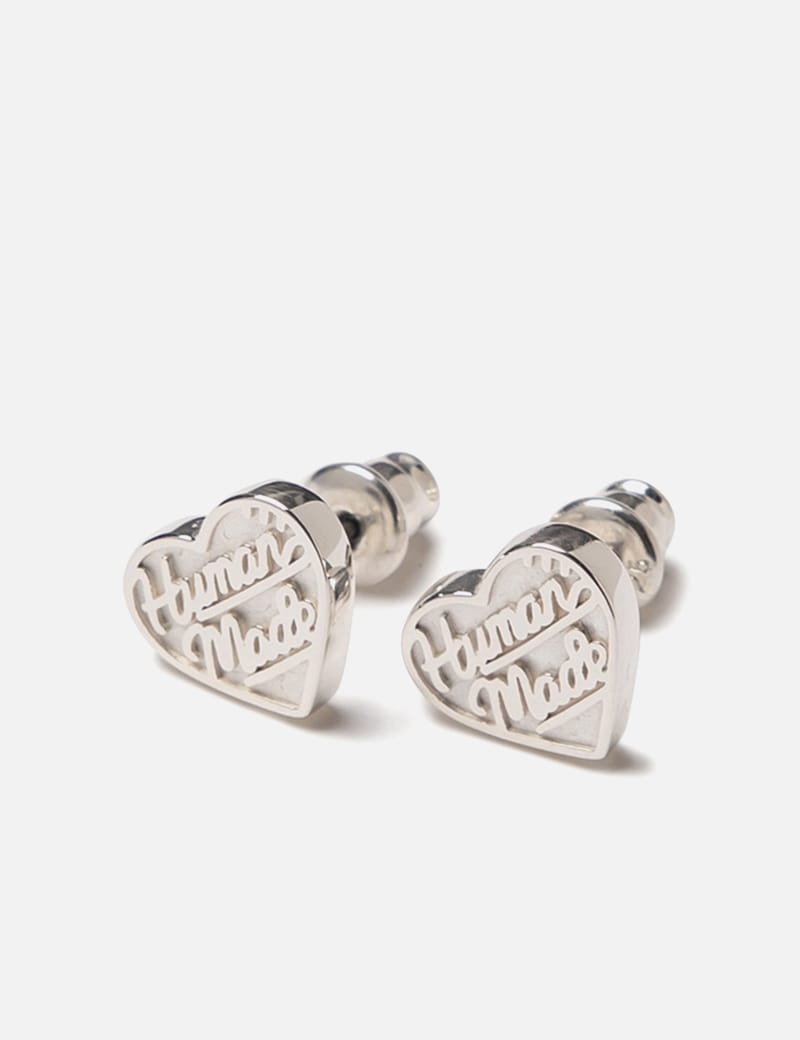 HUMAN MADE HEART SILVER EARRING Human Made Heart Silver Earring