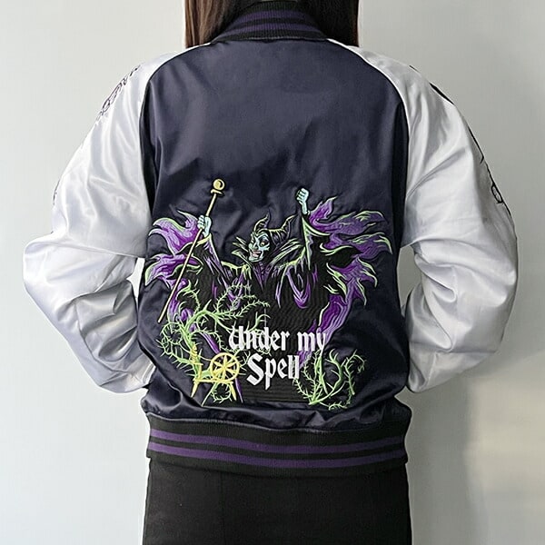 ディズニー ヴィランズ マレフィセント パープルスペル スカジャン L