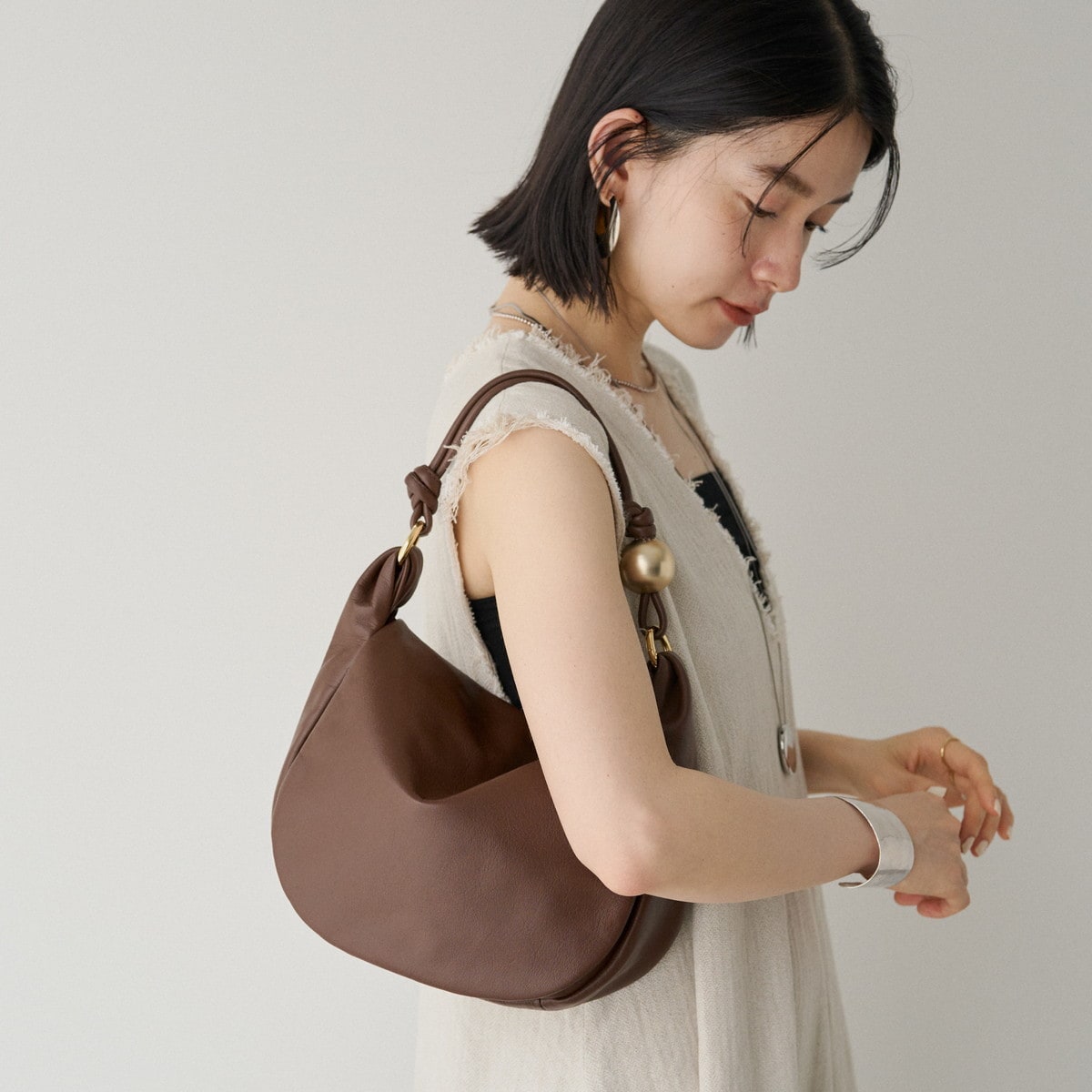 russet× BEARDSLEY》2wayフラップショルダーバッグ(CE-1487