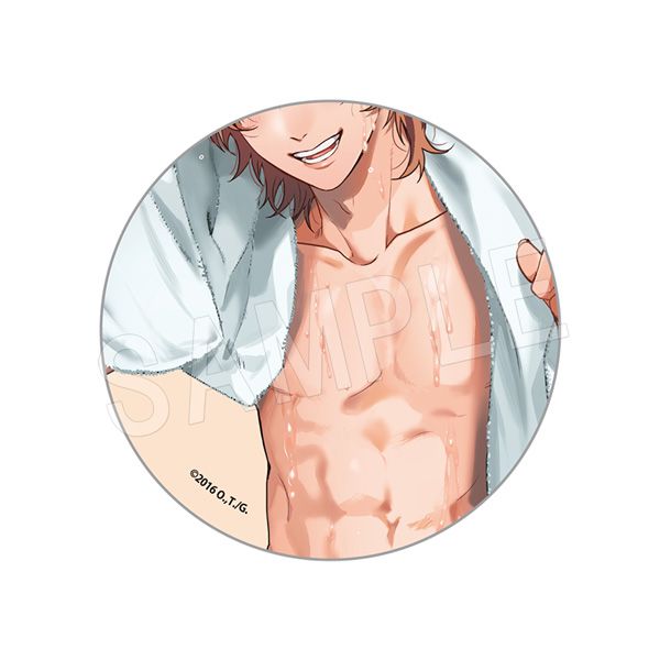 ヤリチン☆ビッチ部_アイコン風アクリルバッジ 裏垢男子&隠し撮りVer