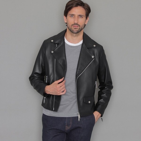 Weather proofed Leather】レザーダブルライダースジャケット