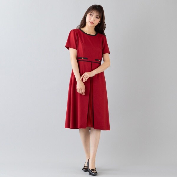 プリーツ＆配色切替ワンピース | ローズティアラ(Rose Tiara) | マルイ