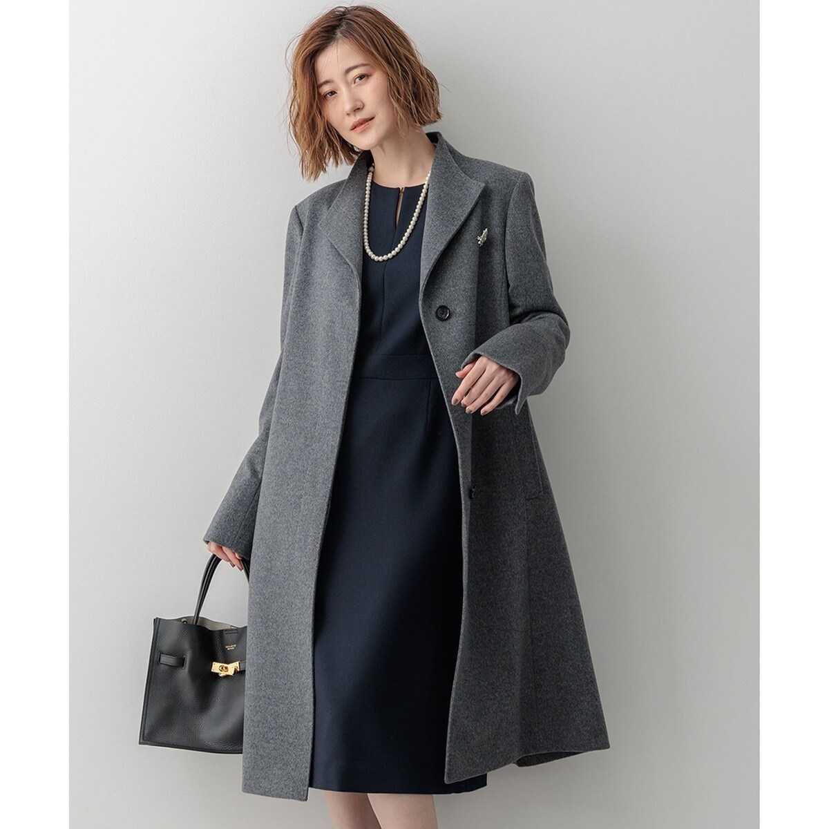 ウールカシミヤビーバー スタンドカラー コート | 23区(23KU) | マルイ