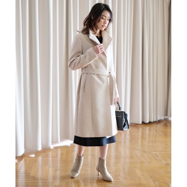 日本製／2WAY衿】スタンドカラー ロングコート | アンタイトル