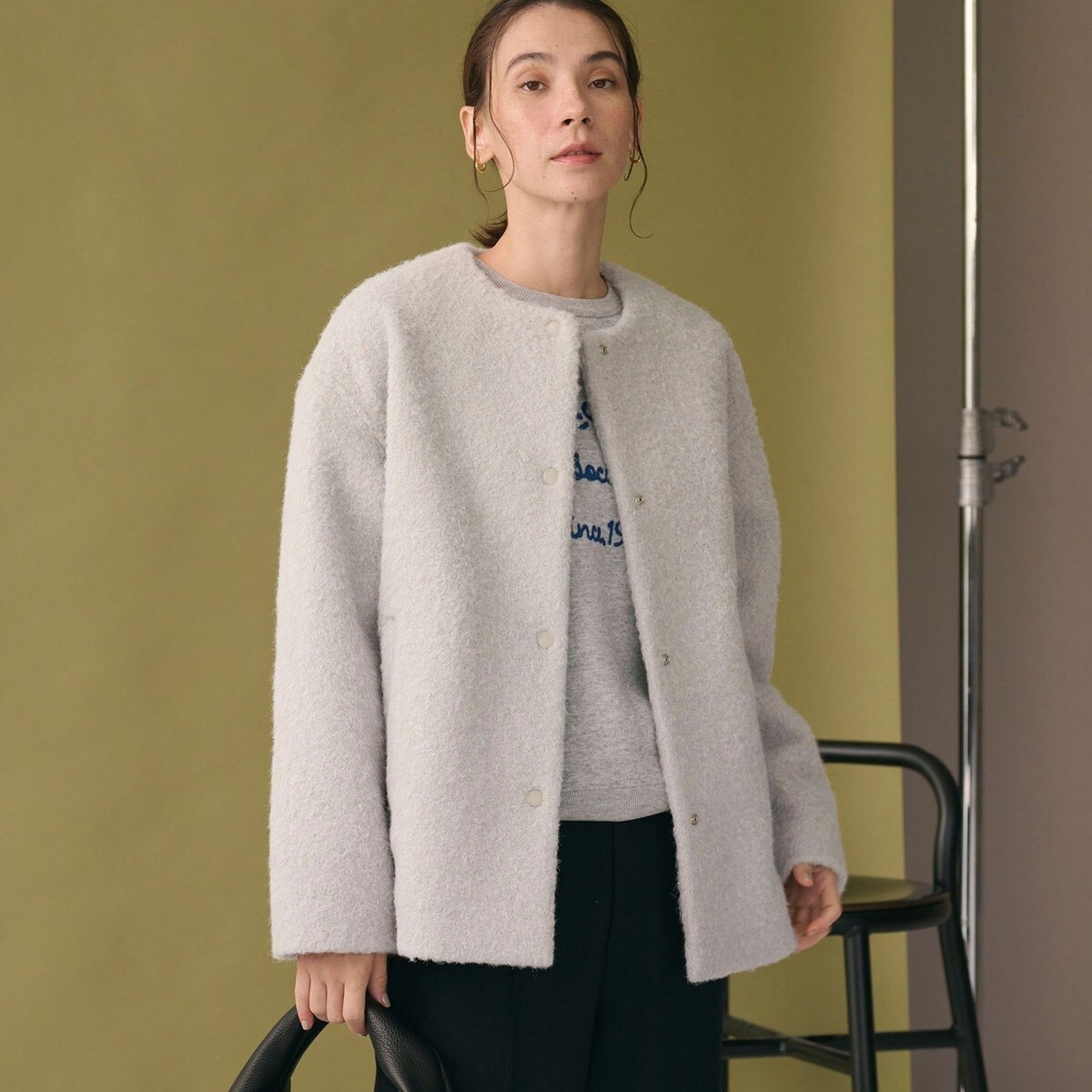 ブークレ ノーカラーブルゾン | ビューティー＆ユース ユナイテッド