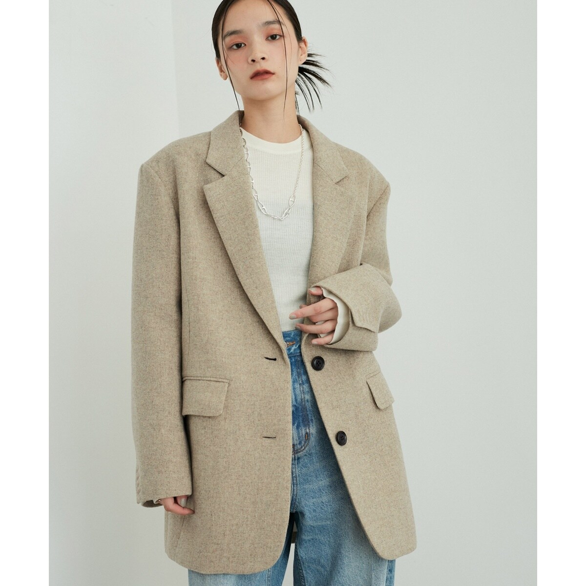 ボンディングオーバージャケットコート | アダムエロペ(ADAM ET ROPE