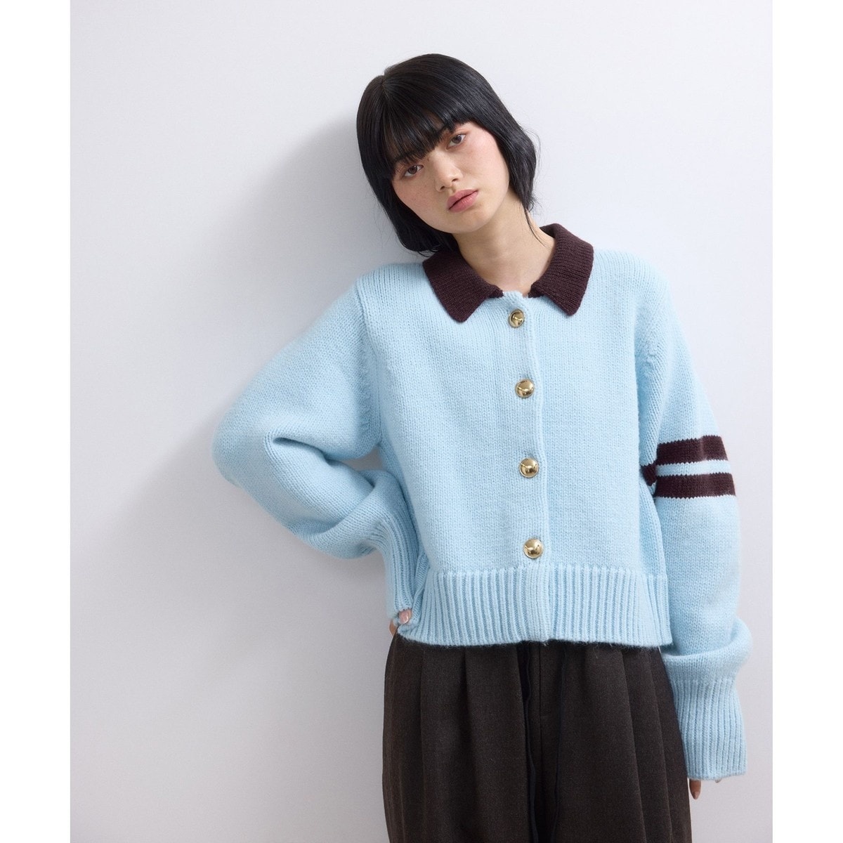 WEB限定】ポロニットカーディガン | アダムエロペ(ADAM ET ROPE