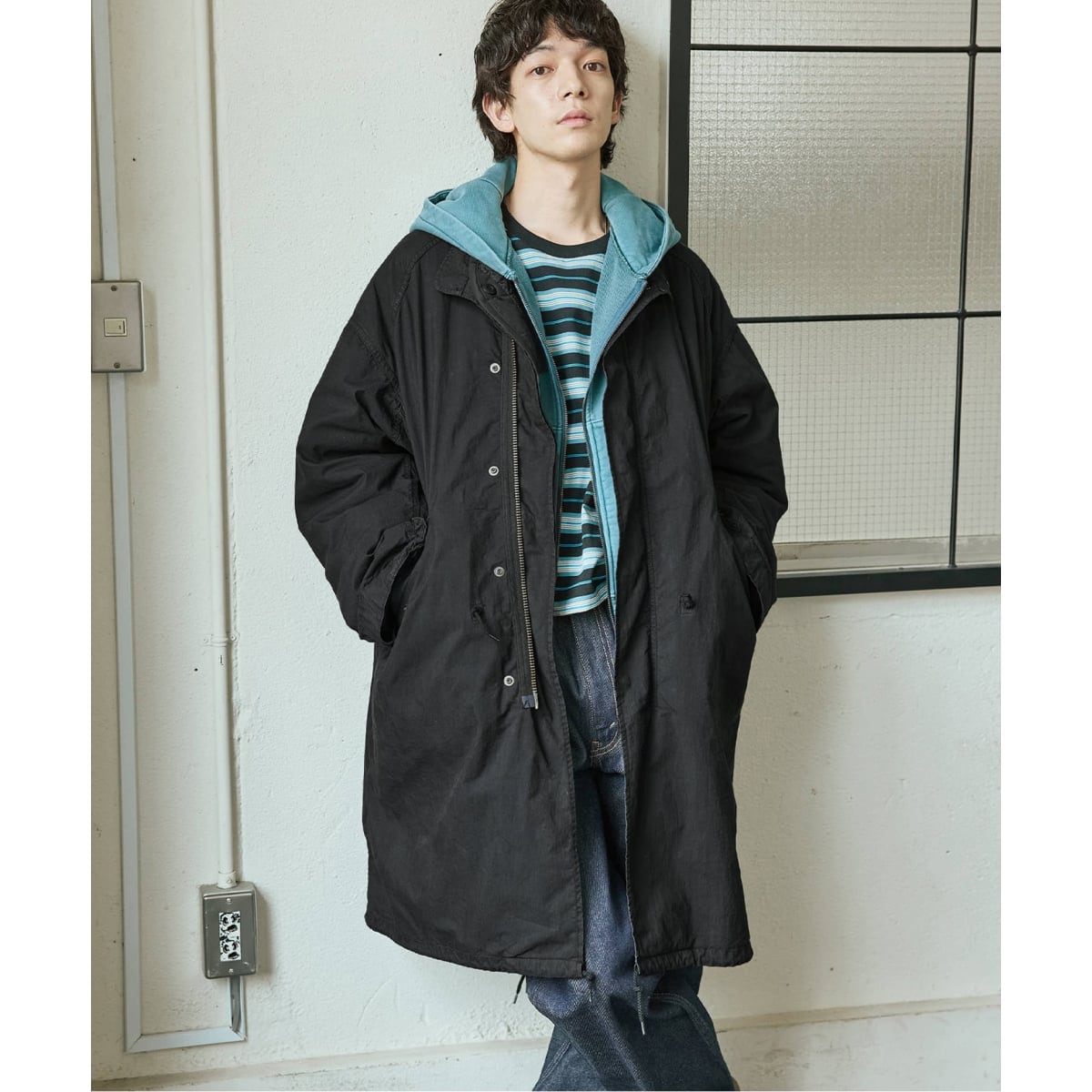 M65 フィッシュテールパーカー ガーメント ダイ / ライナー付き