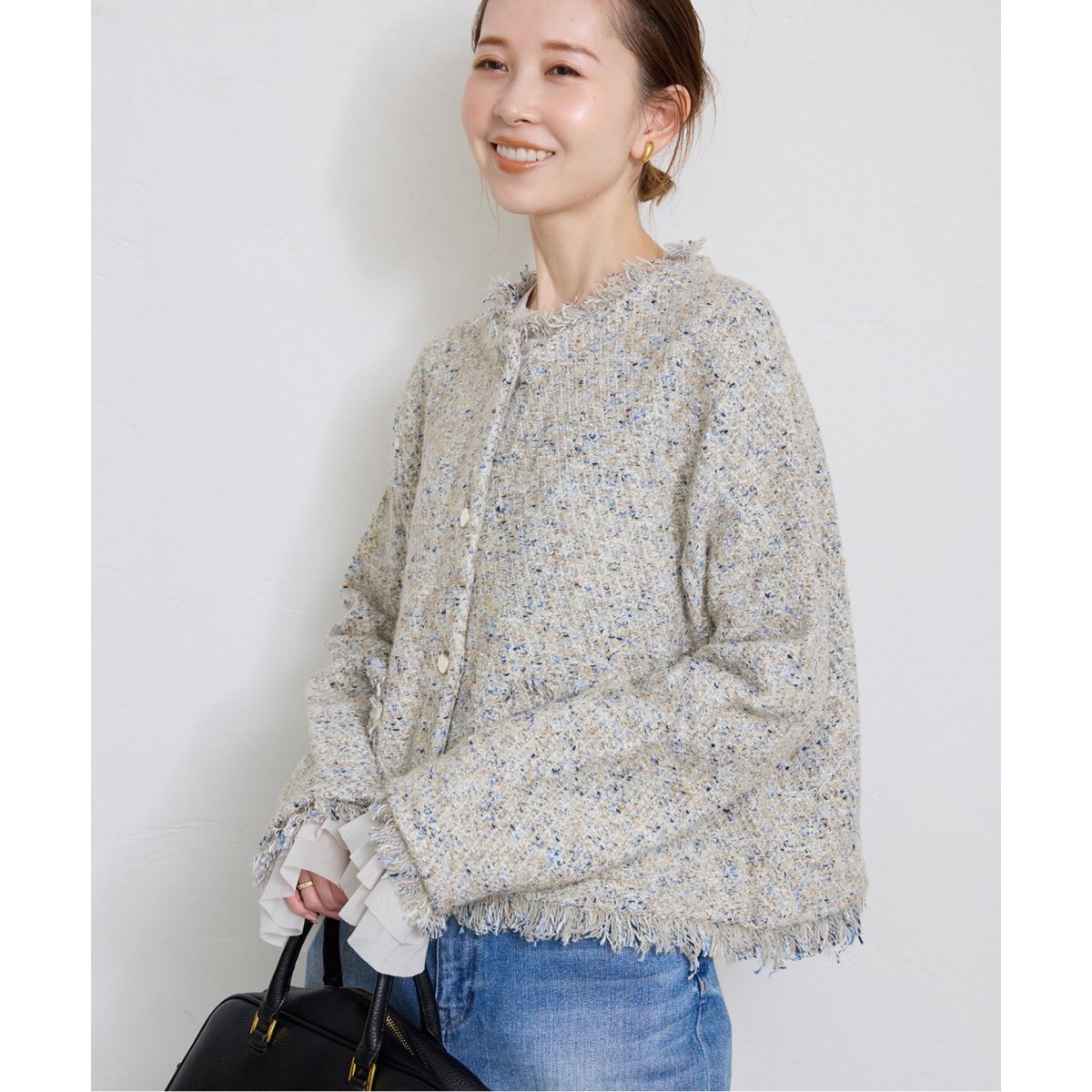 ツイードニットカーディガン | スローブ イエナ(SLOBE IENA) | マルイ