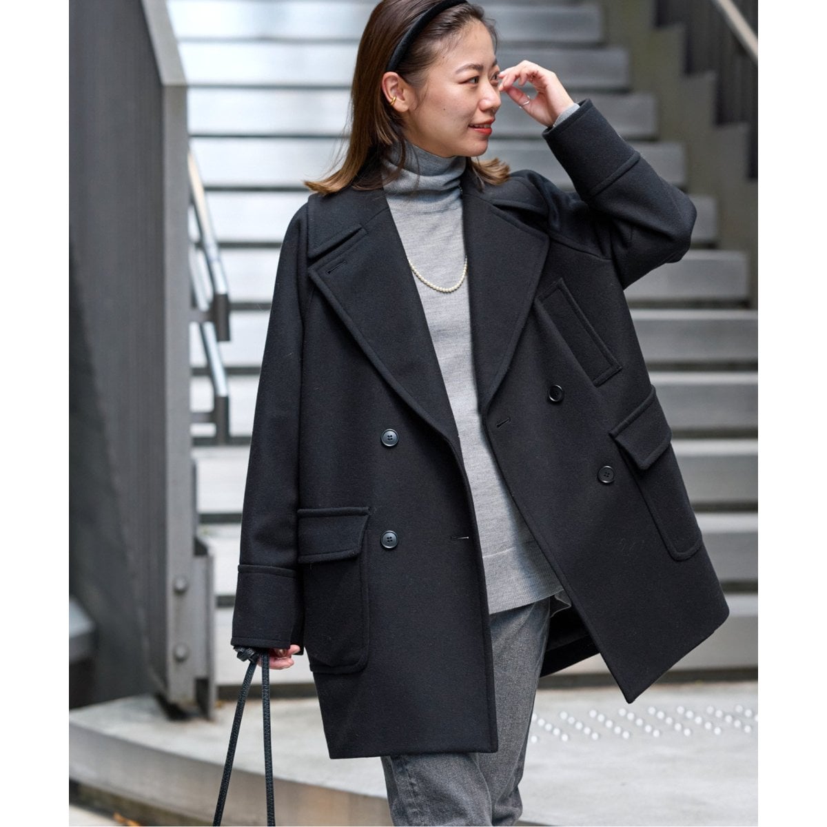 BellandiウールメルトンPコート | ジャーナルスタンダード レリューム