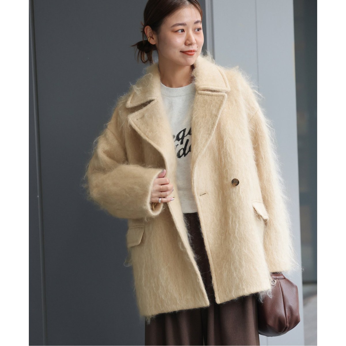 モヘヤミックスシャギーショートコート | ジャーナルスタンダード