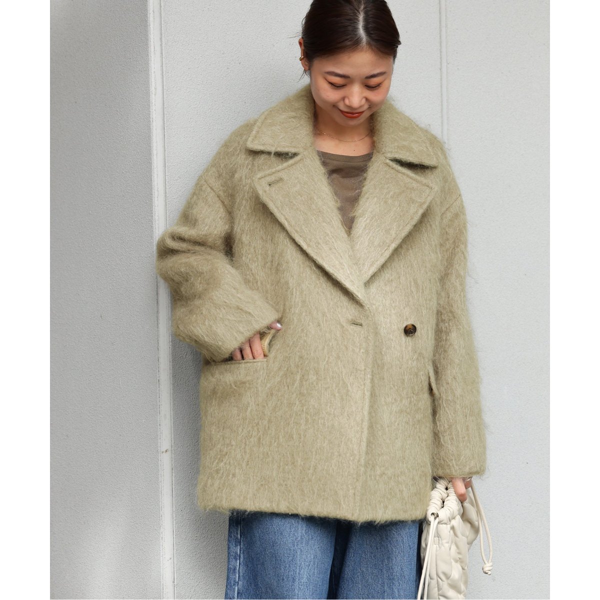 モヘヤミックスシャギーショートコート | ジャーナルスタンダード