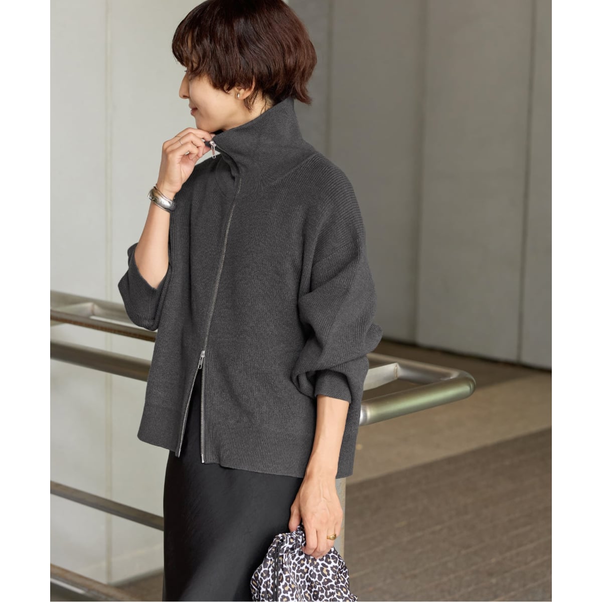 追加3》ダブルジップニットカーディガン | ジャーナルスタンダード