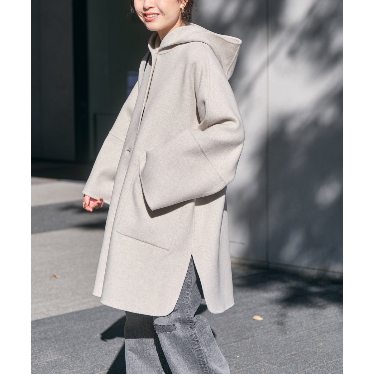 ≪追加≫スーパー160sテントラインショートコート | スピック＆スパン