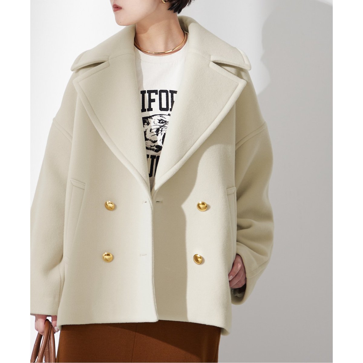 SUPER140キンボタンハーフコート | ジャーナルスタンダード レサージュ