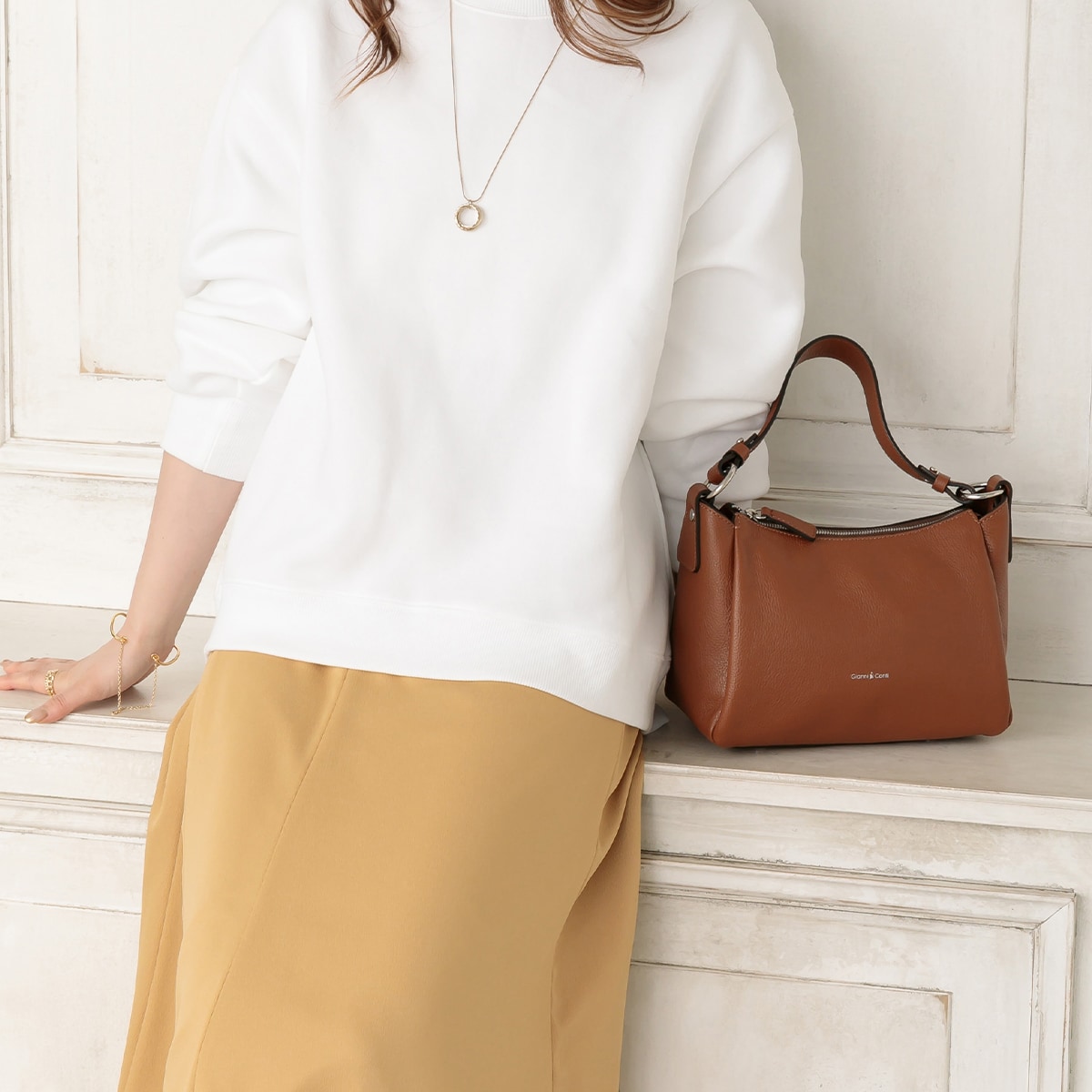 本革】イタリア製 イタリアンカーフレザー 2WAY ショルダーバッグ