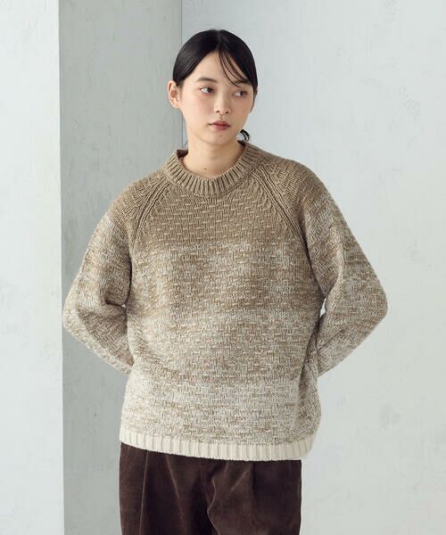 変形 鹿の子 グラデーション ニット （ニット・セーター）｜COMME CA