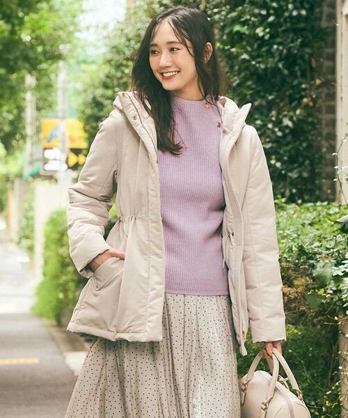 セール】 【撥水・洗える】2WAYドロストフーディミドル ダウン