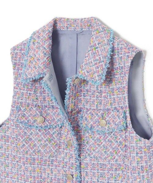 セール】 【セットアップ対応商品】フィルムラメツイードステンカラー