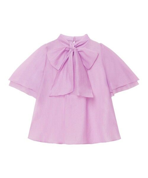 セール】 スパンオーガンジーボウタイ ブラウス （シャツ・ブラウス