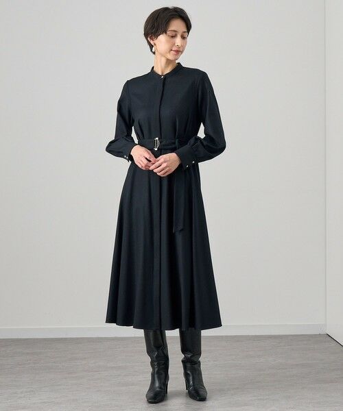 セール】 ハイカウントフラノフレア ワンピース （ロング・マキシ丈