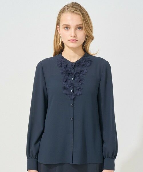 Eternal Line 2025】ジョーゼットフラワーモチーフ ブラウス （シャツ