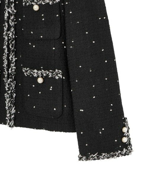 セール】 【Eternal Line 2025】ミニドットツイードノーカラー