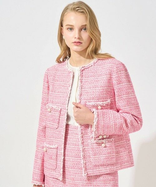 セール】 【Eternal Line 2025】ミニドットツイードノーカラー